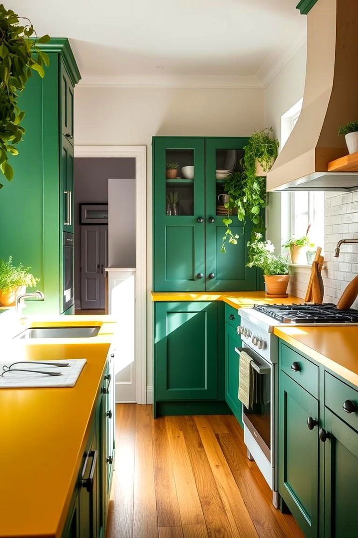 Fresh Botanical Accents - Green & Yellow Kitchen Ideas for Fresh, Energizing Spaces