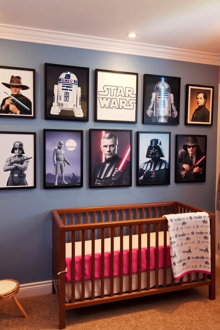 Galactic Wall Art Accent - Star Wars Nursery Ideas for Themed Baby Rooms