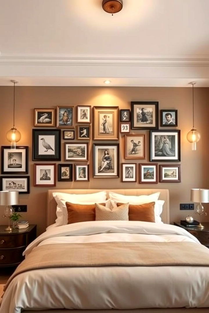 Gallery Wall Statement - Bedroom Wall Decor Ideas to Personalize Your Sanctuary