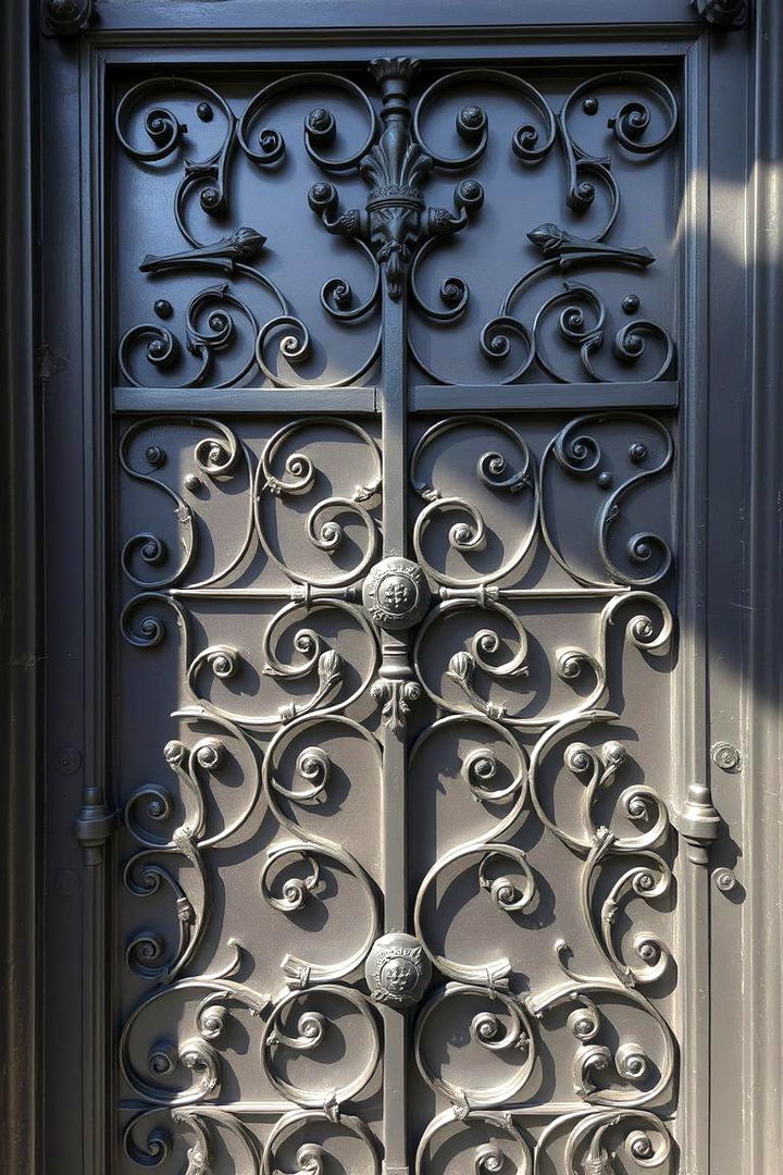 Gothic Iron Accents Entrance - Gothic Front Door Ideas for an Enchanting Entryway