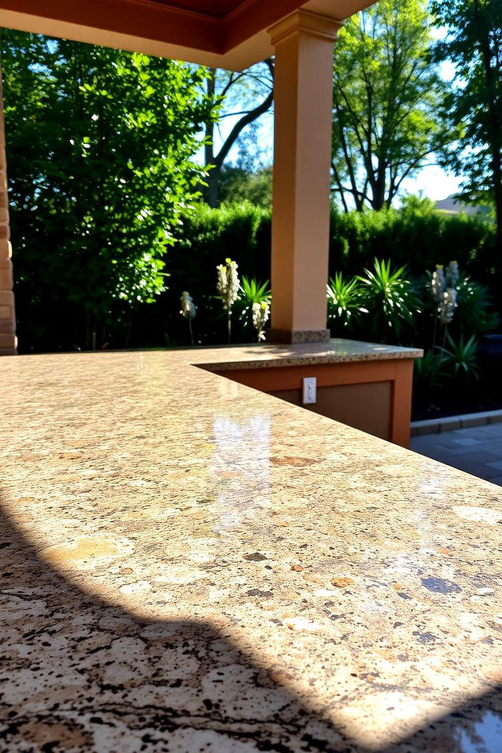 Granite Countertops - Outdoor Kitchen Countertop Materials for All Climates