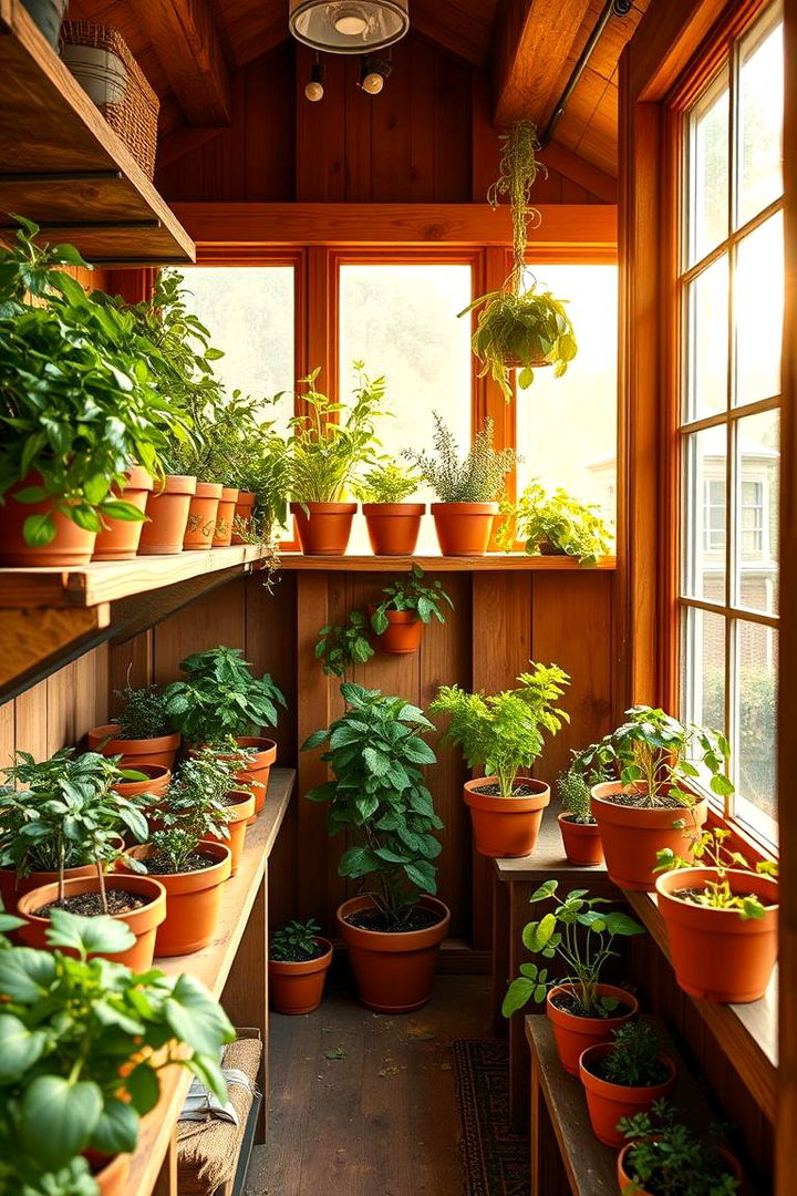 Herb Garden Haven - Indoor Greenhouse Ideas for Year-Round Gardening
