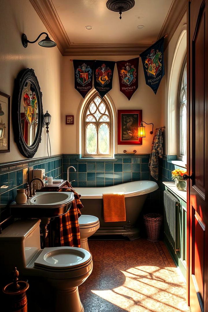 Hogwarts House Inspired Bathroom Themes - Whimsical Harry Potter Bathroom Decor Ideas