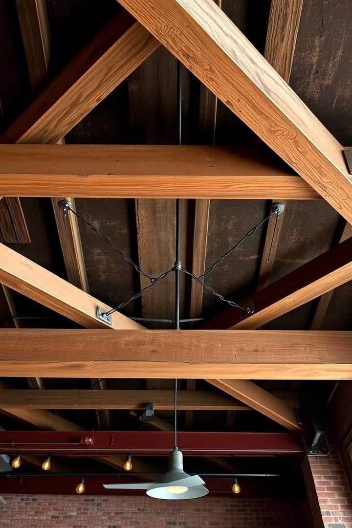 Industrial Exposed Beams - Innovative Man Cave Ceiling Designs to Transform Your Space
