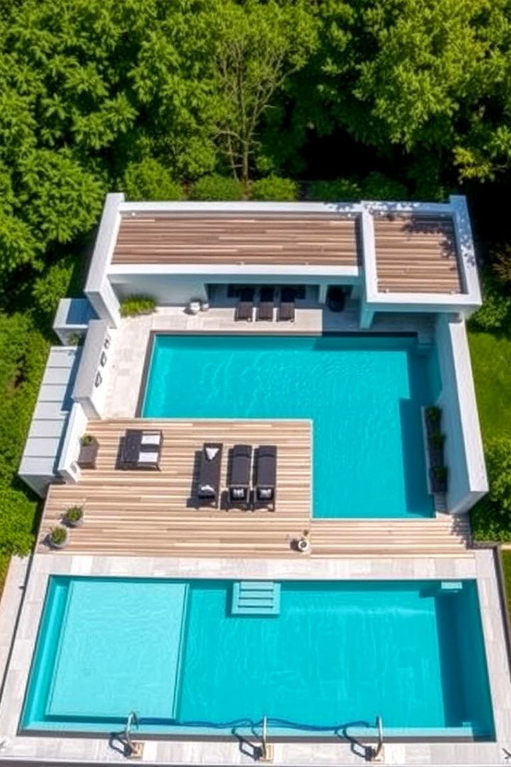 Innovative Deck Layouts - Above-Ground Pool with Deck Ideas: Stylish Outdoor Designs