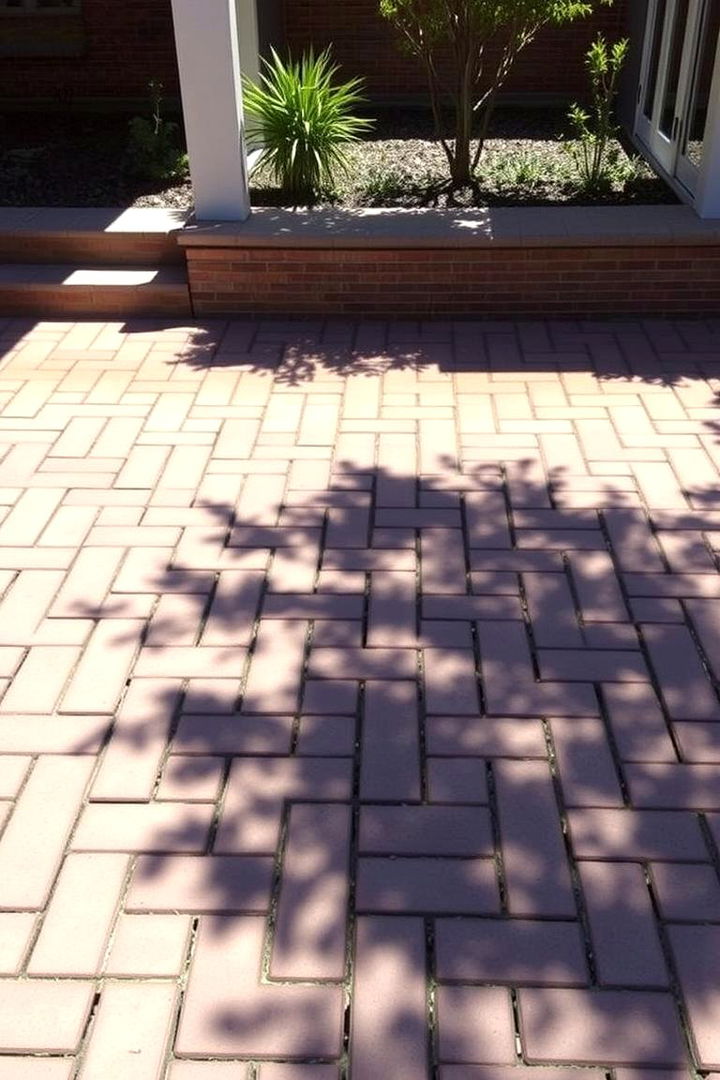 Innovative Herringbone Patterns - Herringbone Brick Patio Ideas: Timeless Landscape Designs