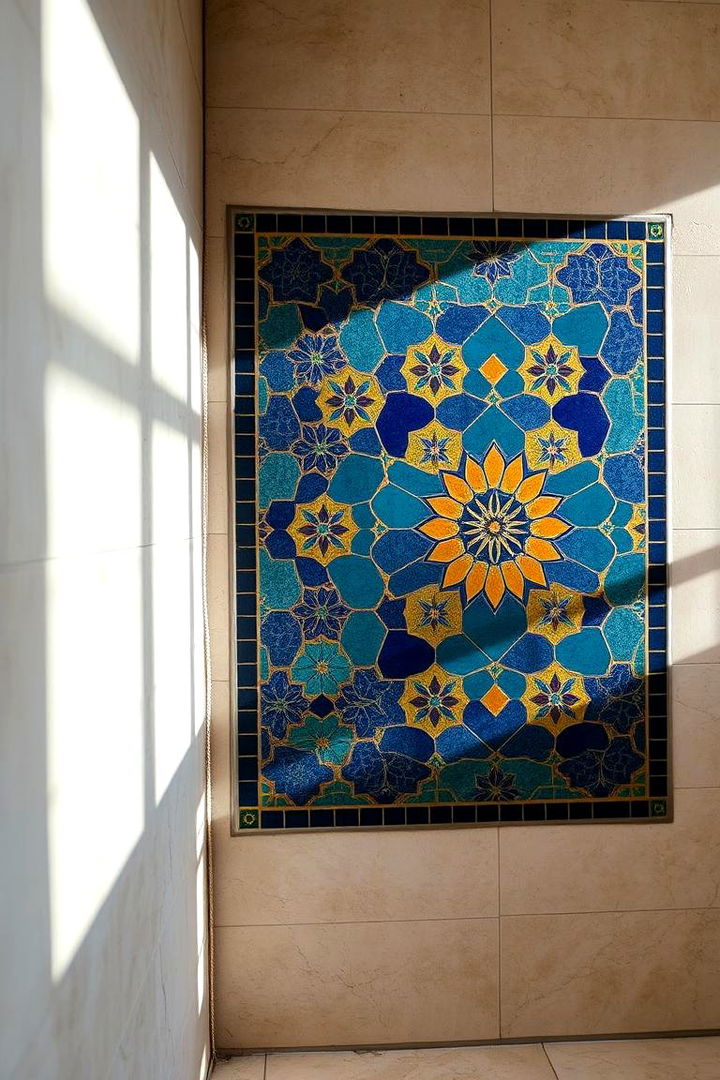 Intricate Mosaic Designs - Moroccan Bedroom Designs for Bold Elegance