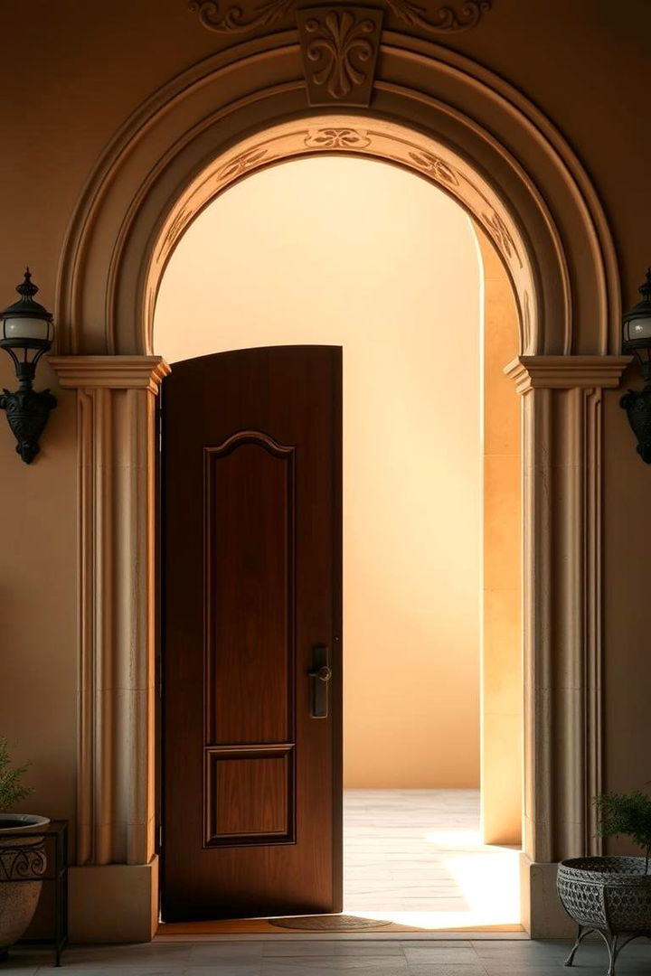Inviting Arched Doorways - Spanish-Style Front Porch Ideas for Inviting Entryways