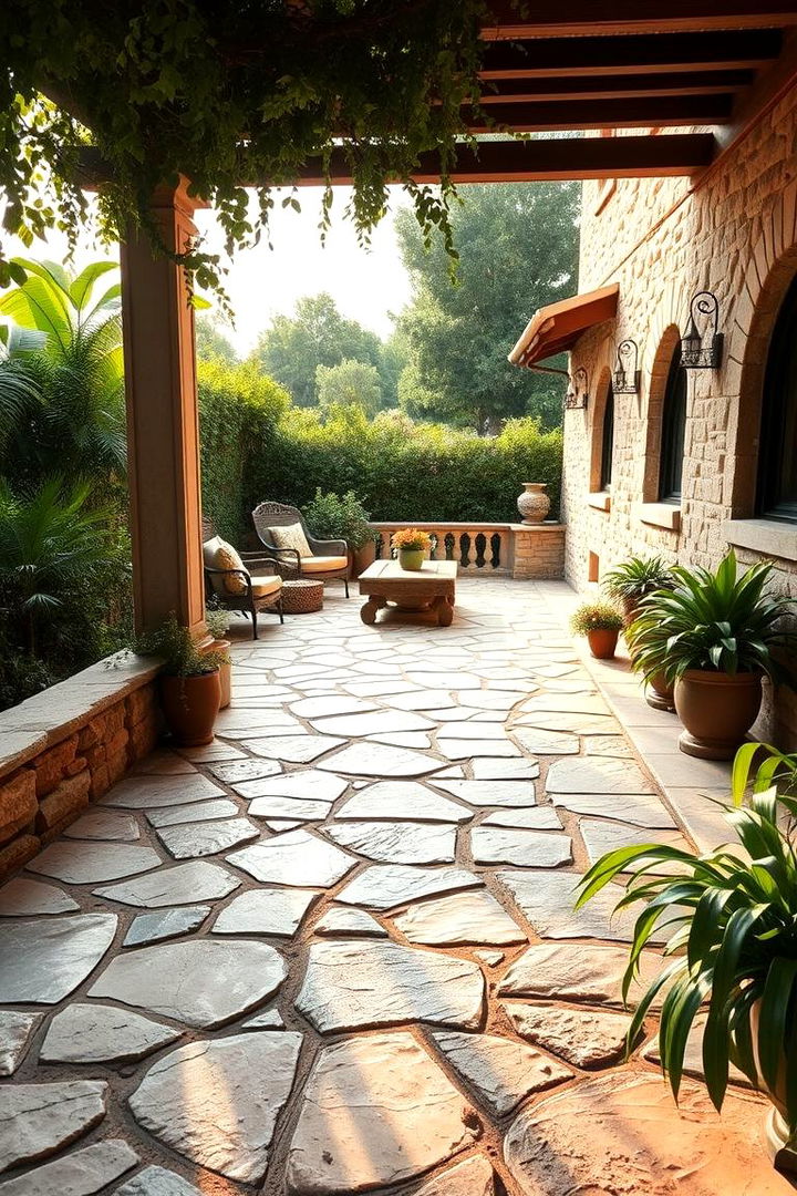 Inviting Stone Patios - Innovative Hardscape Ideas for Outdoor Spaces