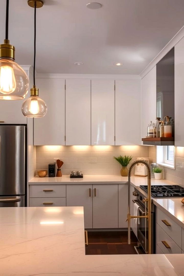 Lighting Elegance - Mid-century Modern Kitchen Ideas for Retro-Functional Design