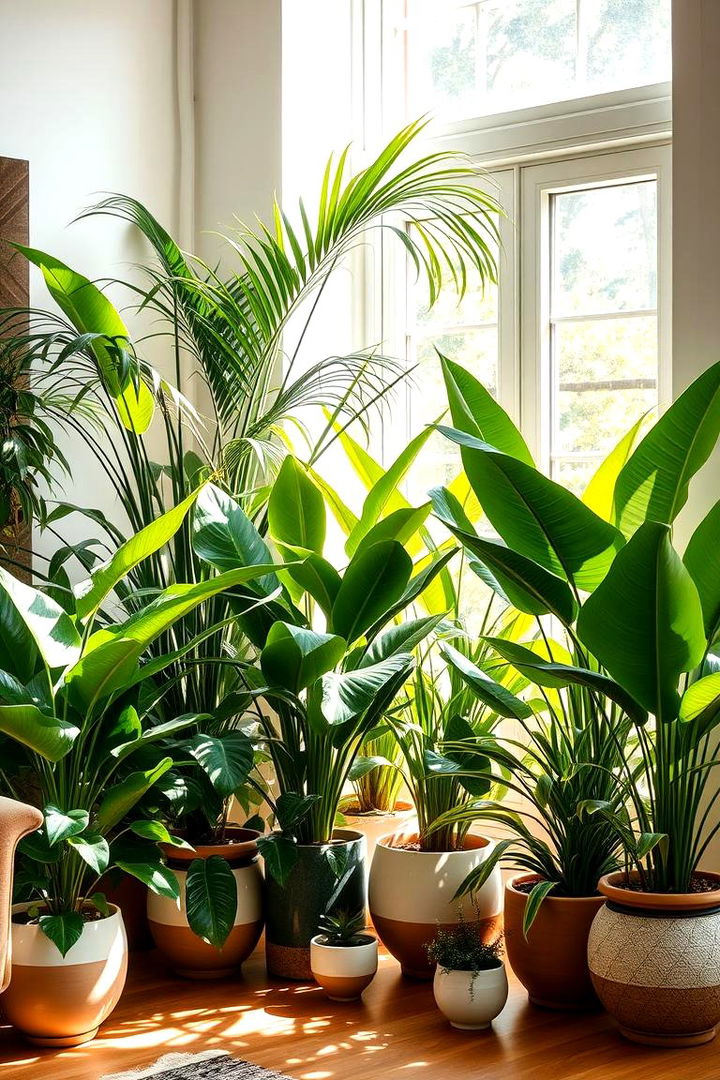 Lush Indoor Jungle Oasis - Inspiring Ways to Decorate Your Home With Indoor Plants
