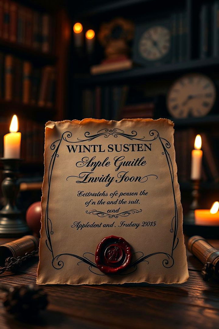 Magical Invitations - Magical Harry Potter Wedding Theme Ideas