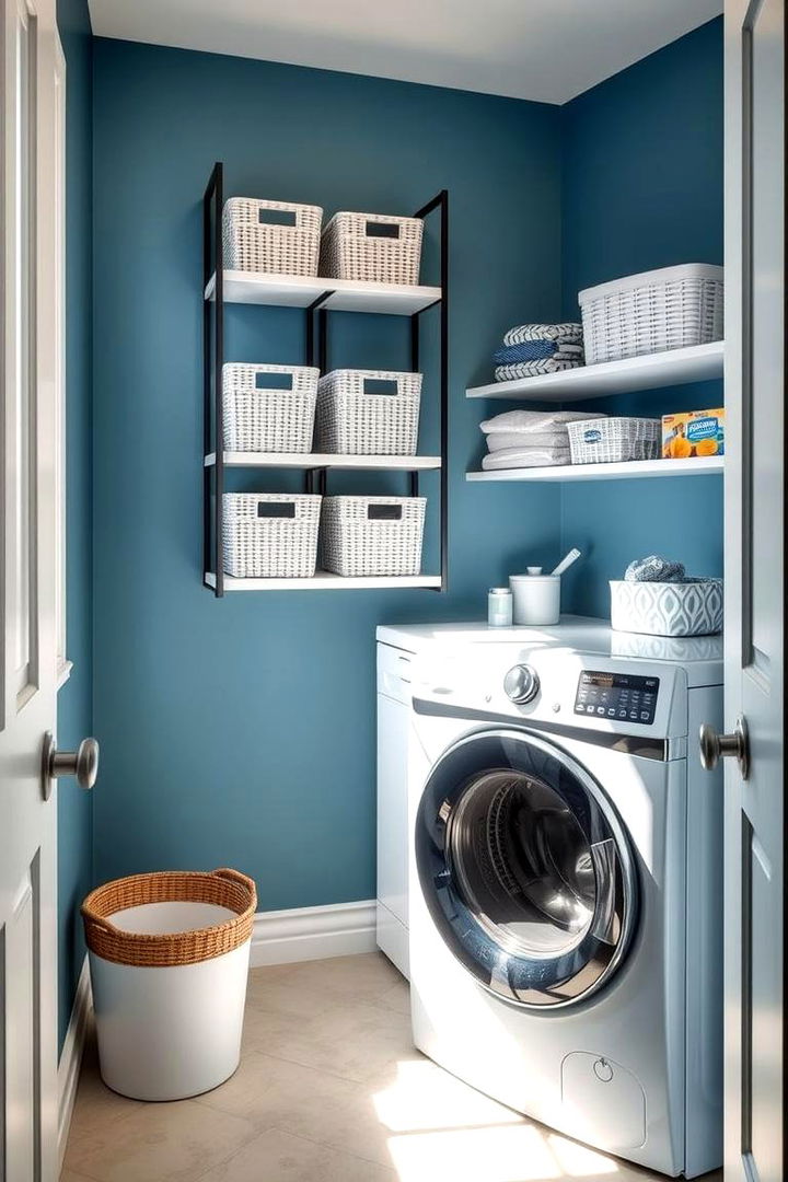 Maximize Vertical Space - Functional Small Laundry Room Ideas with Top Load Washers