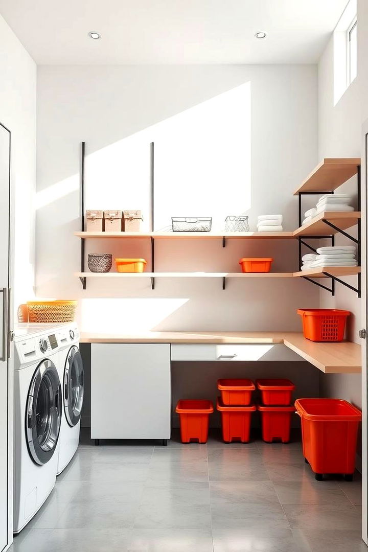 Maximize Vertical Space - Innovative Laundry Room Storage Solutions for Homes
