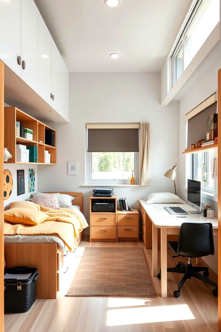 Maximizing Space in Small Rooms - Functional Student Bedroom Designs for Study and Relaxation