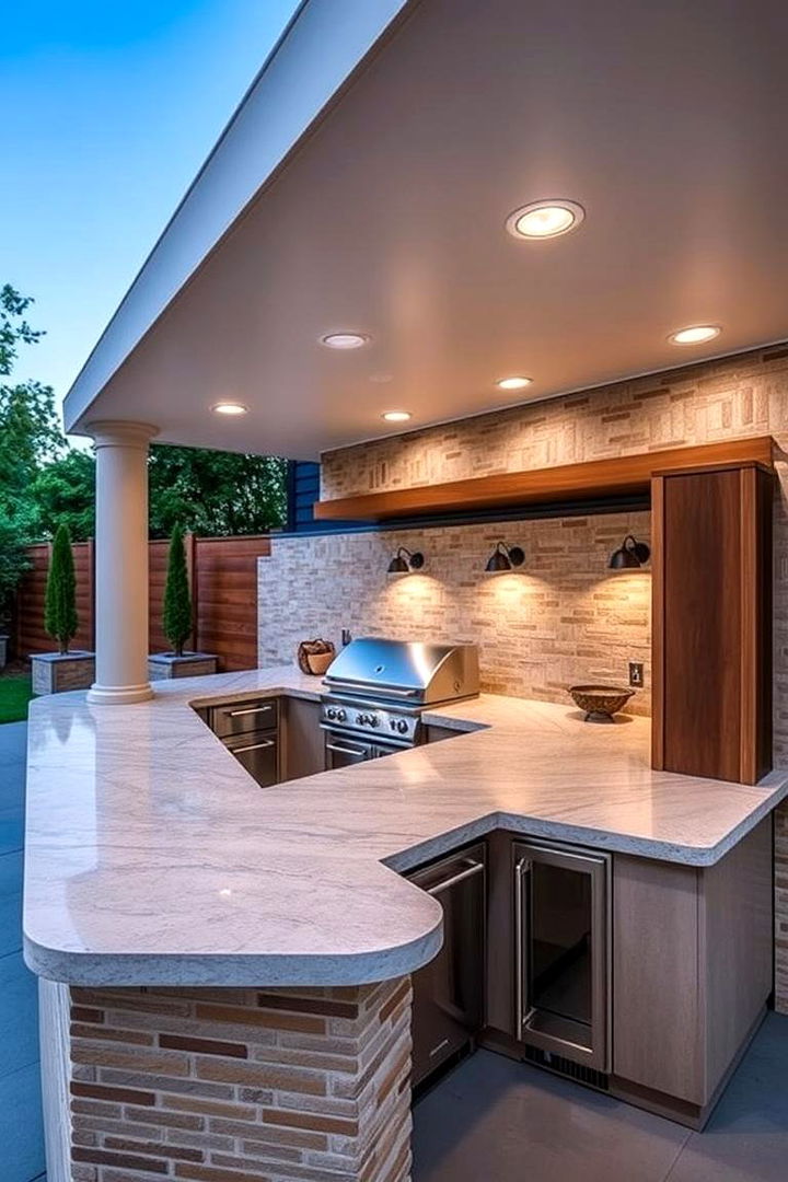 Maximizing Space with a Smart Layout - L-Shaped Outdoor Kitchen Layouts for Entertaining