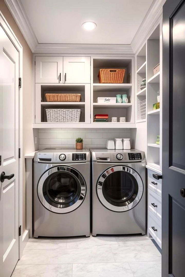 Maximizing Storage with Built ins - Basement Laundry Room Ideas for Efficient Utility Spaces