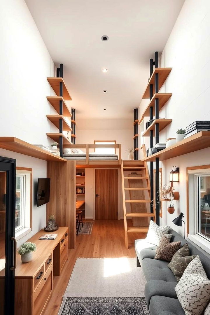 Maximizing Vertical Space - Space-Saving Tiny House Design Ideas for Modern Living