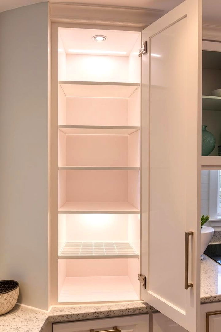 Maximizing Vertical Storage - Functional Corner Cabinet Ideas for Smart Kitchen Storage