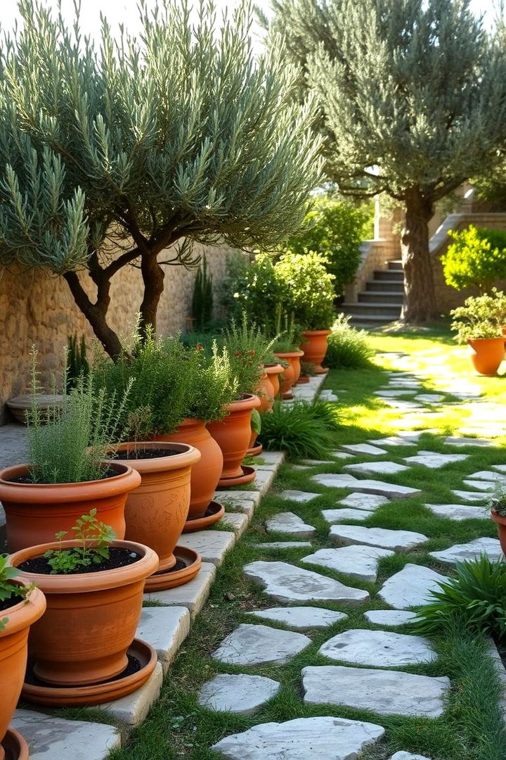 Mediterranean Herb Oasis - Greek Garden Ideas Inspired by Mediterranean Style
