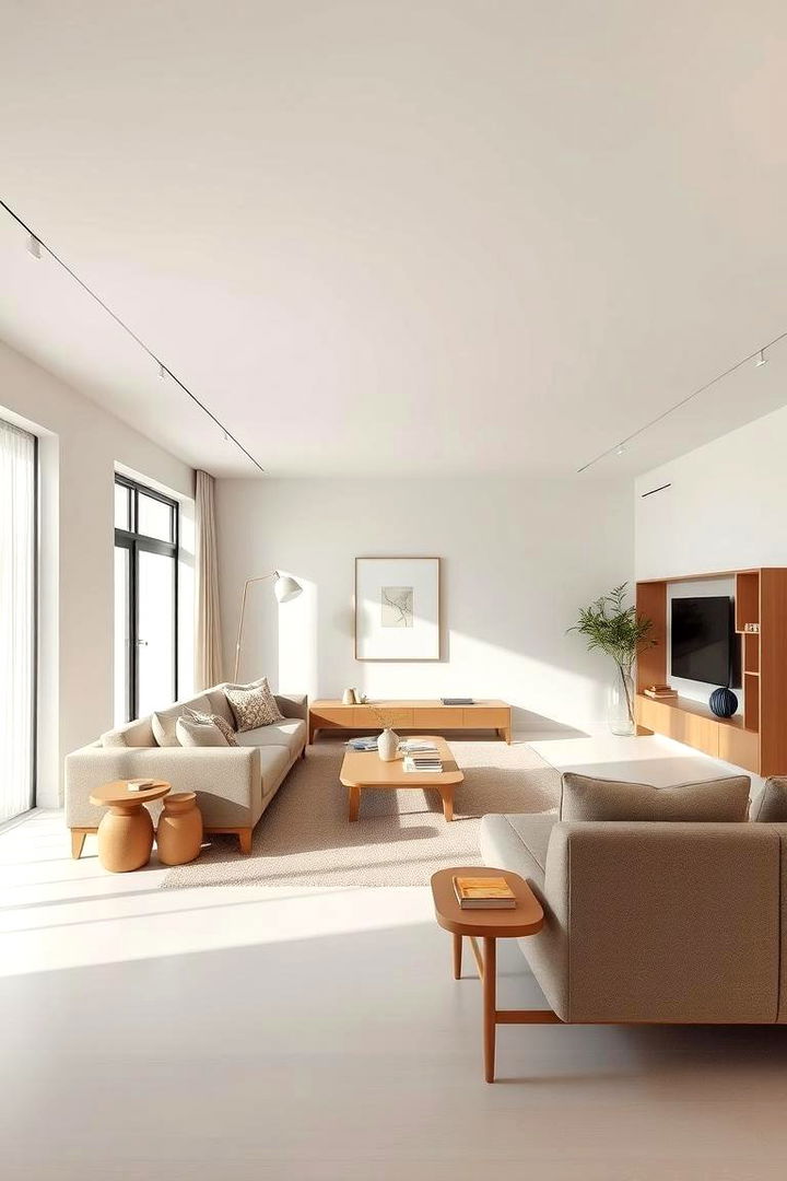 Minimalist Ambiance - Elegant Korean-Inspired Living Room Design Concepts