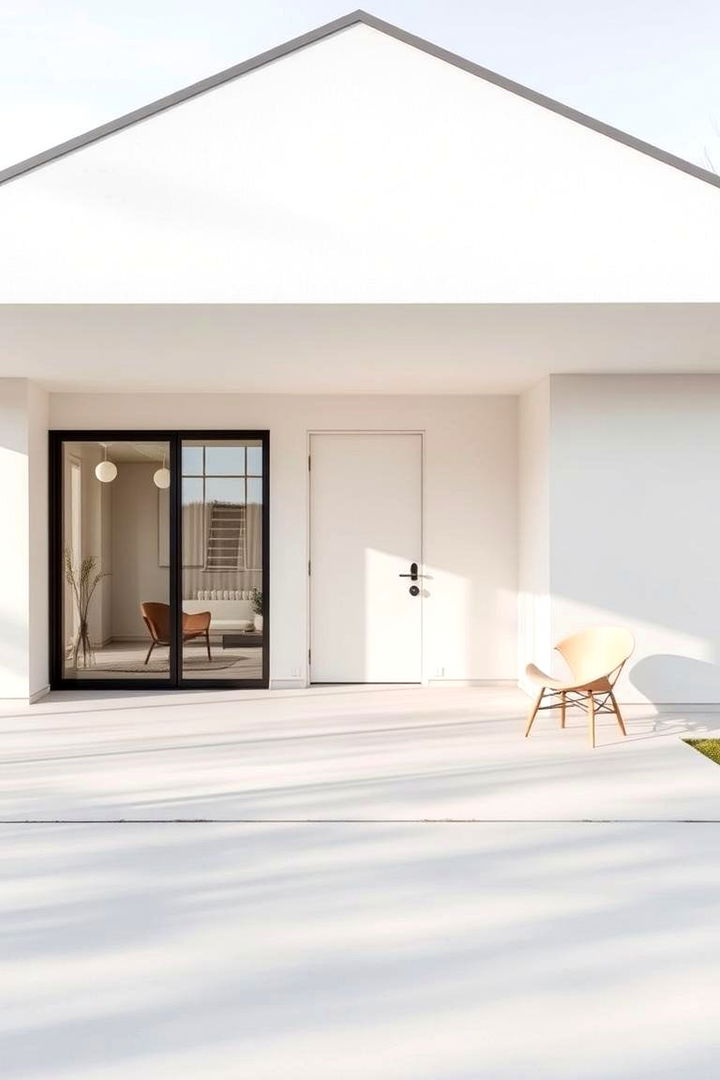 Minimalist Color Palette - Scandinavian House Exterior Ideas for Modern Curb Appeal