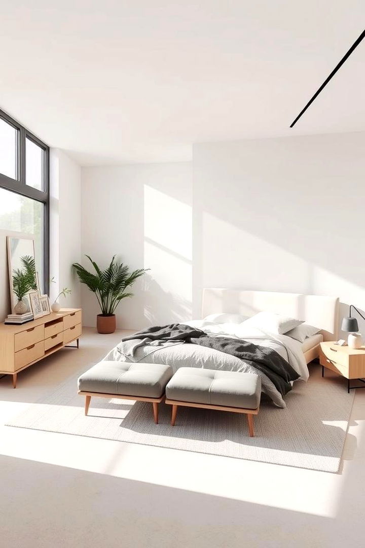 Minimalist Design Aesthetic - Spacious Large Bedroom Design Ideas for a Luxurious Sleep Sanctuary