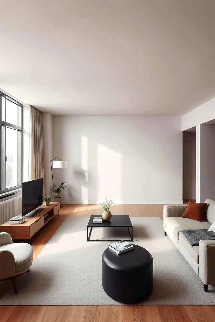 Minimalist Design and Functionality - Small Apartment Ideas for Guys: Masculine & Functional