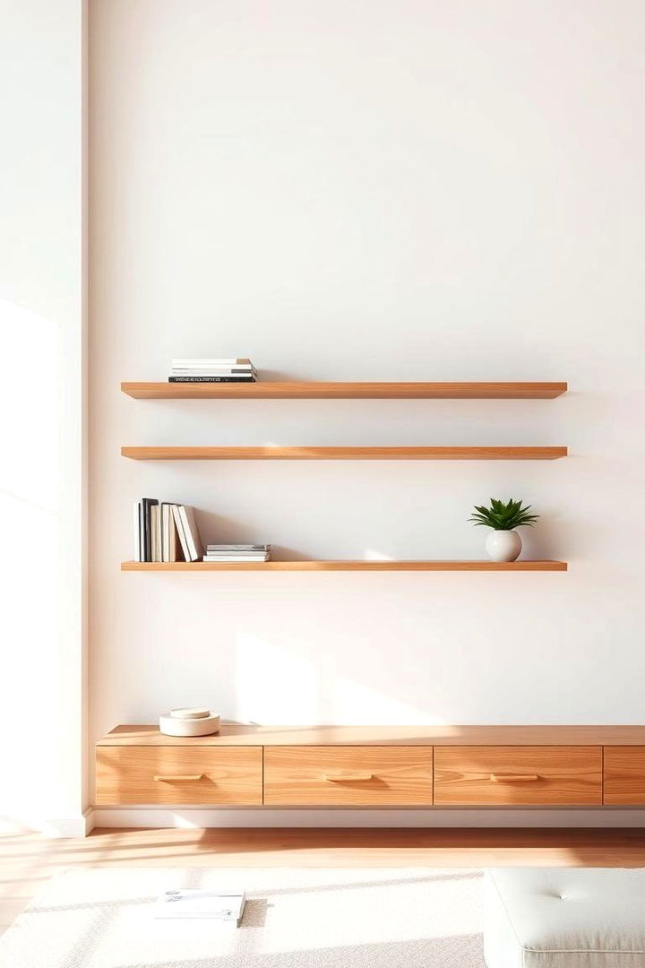 Minimalist Elegance - Floating Shelves Ideas to Maximize Stylish Storage
