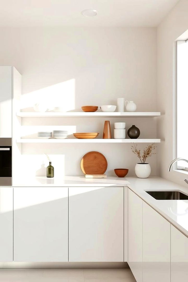 Minimalist Elegance - Open Shelving Kitchen Ideas for Stylish Storage