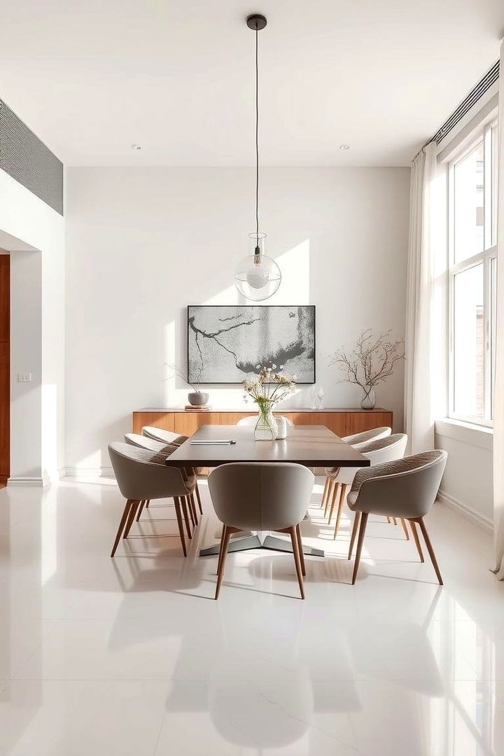 Minimalist Elegance - Modern Dining Room Decor Ideas for Contemporary Entertaining