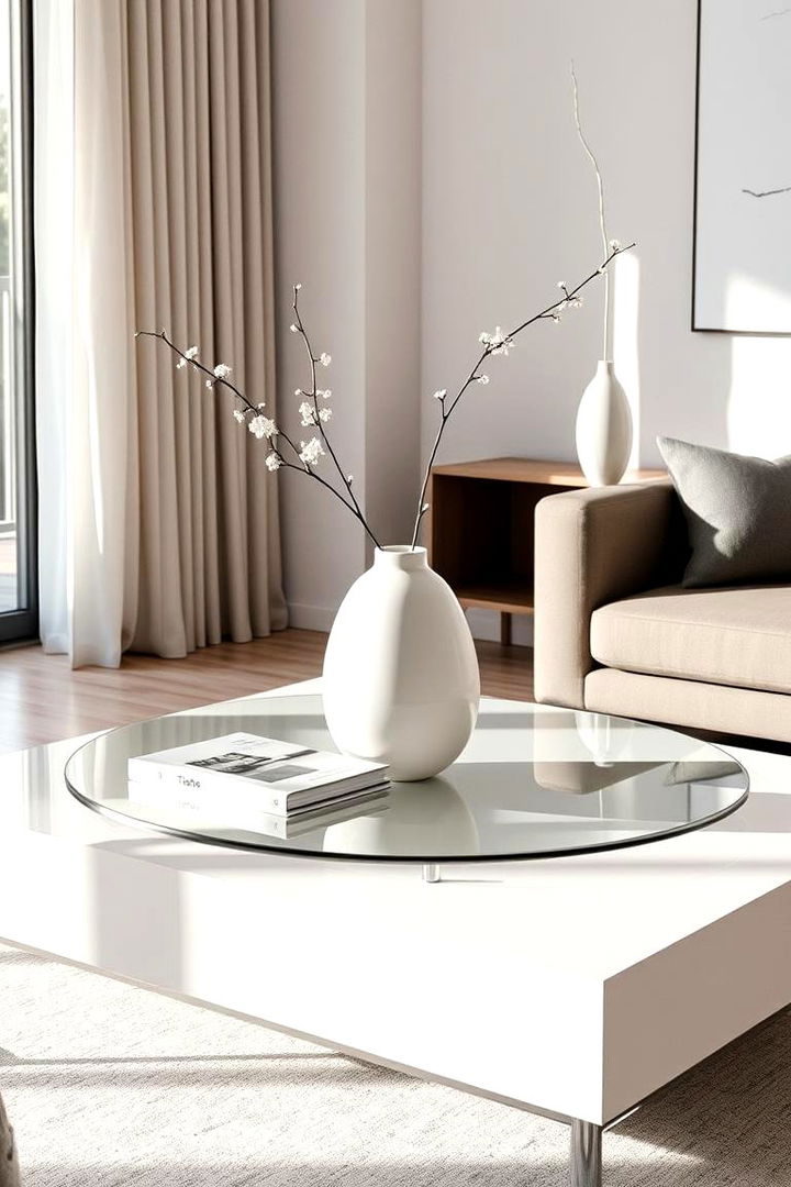 Minimalist Elegance Arrangement - Coffee Table Decor Ideas to Elevate Living Rooms