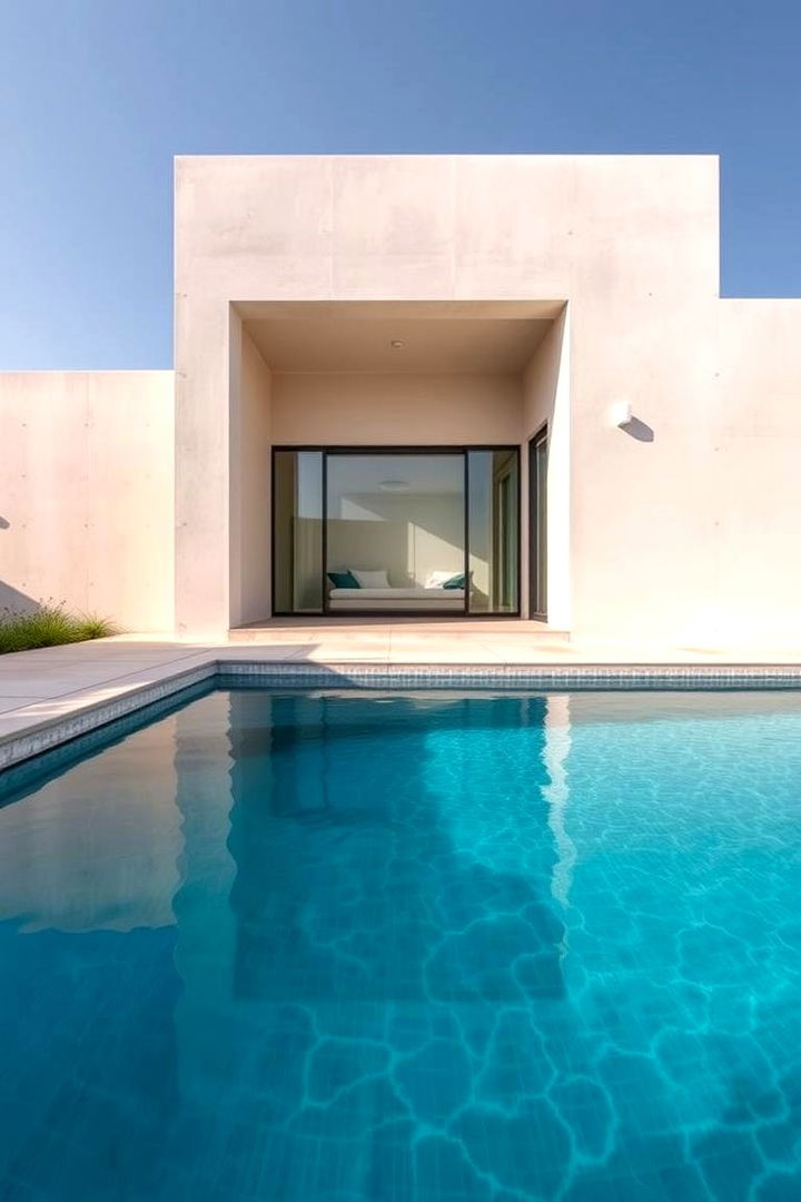 Minimalist Modern Design - Beautiful Small Inground Pool Ideas for Backyard Oasis