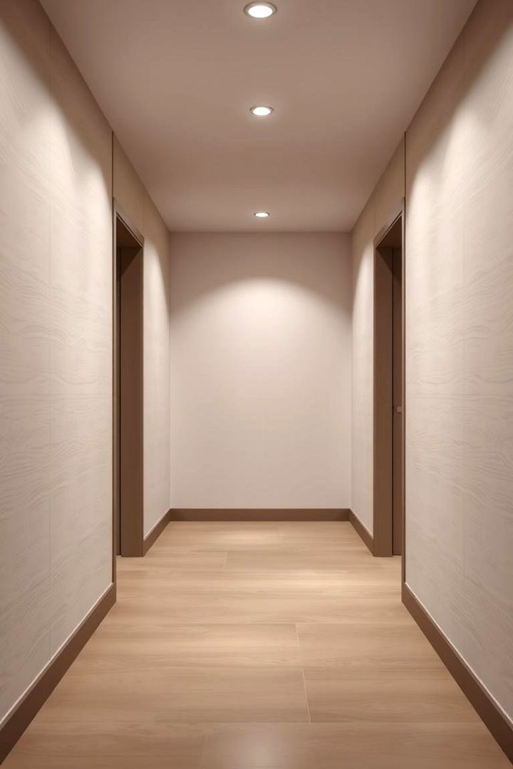 Minimalist Neutral Magic - Creative Hallway Wallpaper Ideas for Stylish Entryways