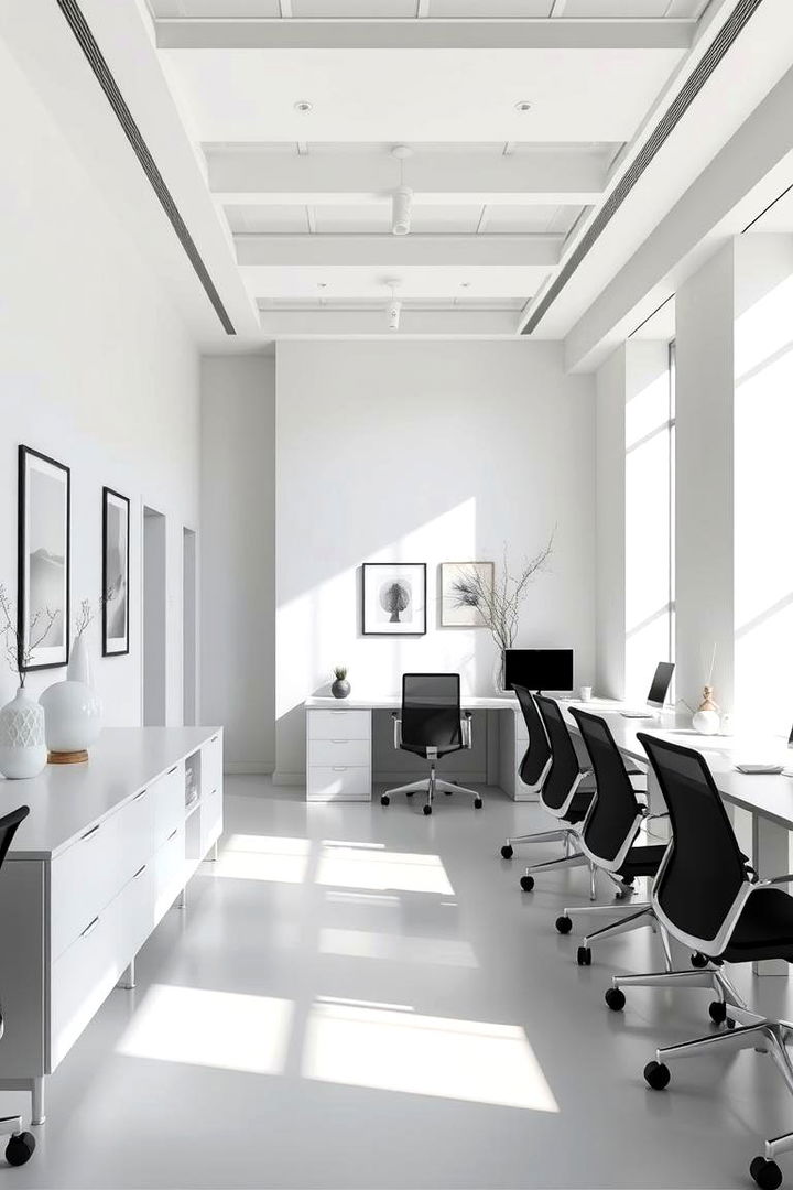 Minimalist Office Aesthetics - Modern Office Interior Design Ideas for Productive Spaces
