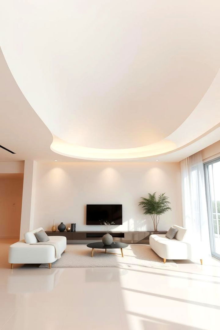 Minimalist Pop Ceiling Charm - Pop Ceiling Design Ideas for Contemporary Homes