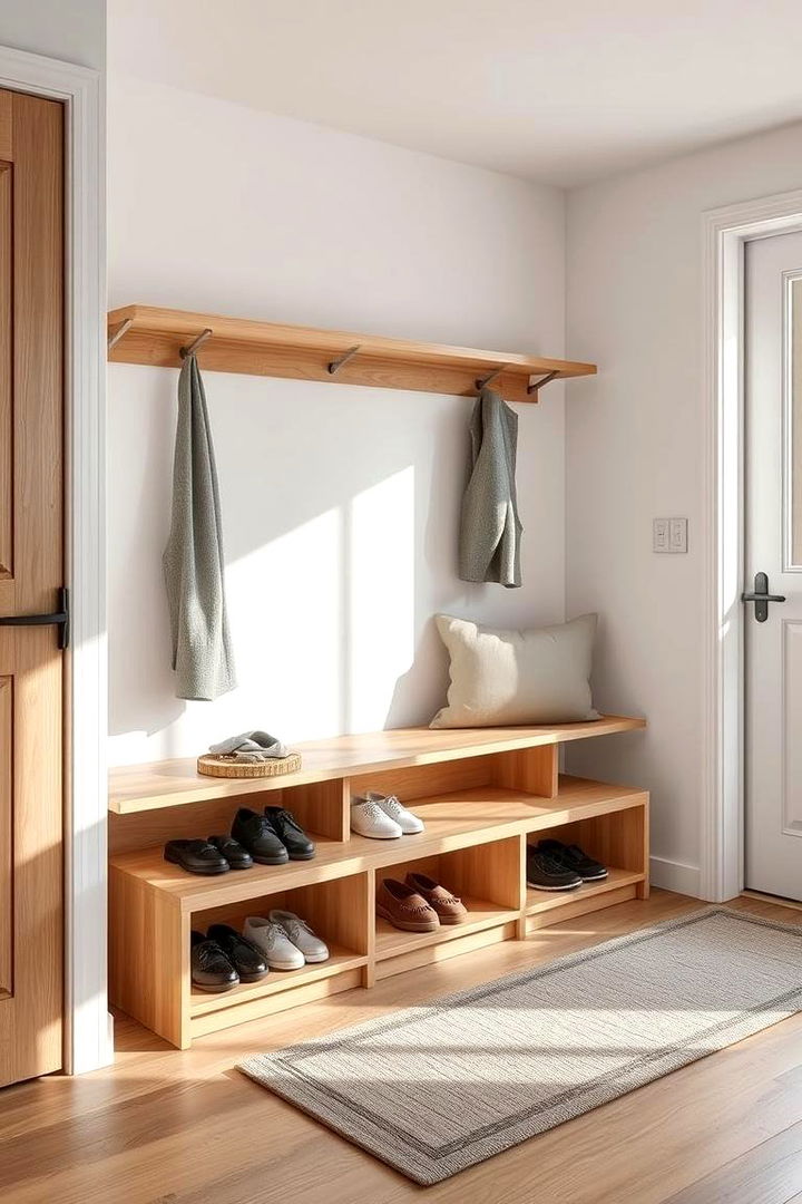Minimalist Shoe Storage - Scandinavian Entryway Ideas for Organized First Impressions