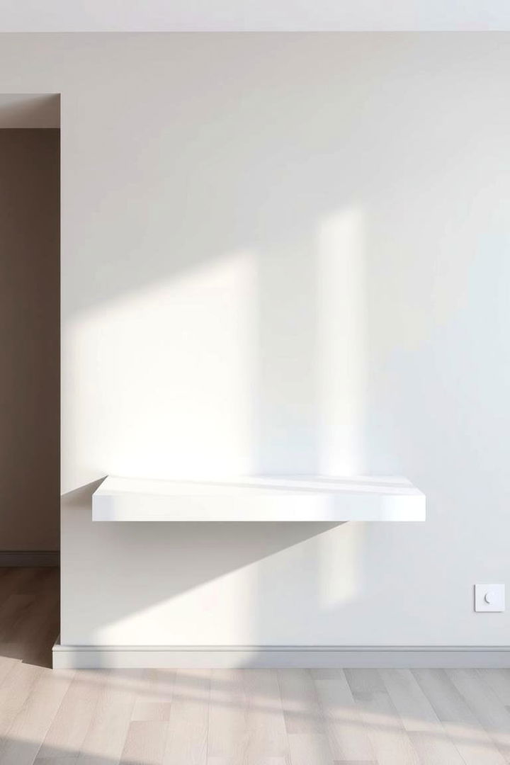 Minimalist Wall Mounted Desk - Floating Desk Ideas for Compact Home Office Solutions