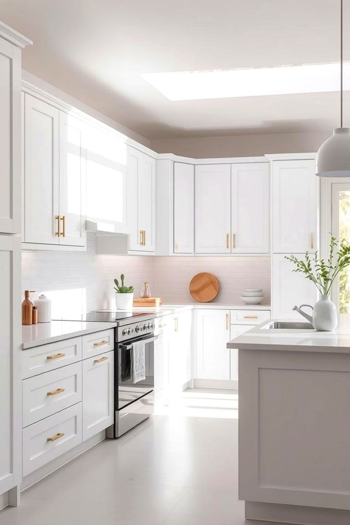 Minimalist White Shaker Cabinets - Kitchen Cabinet Ideas for Modern & Classic Kitchens