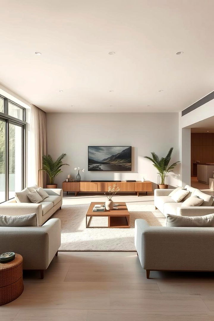 Minimalistic Greige Living Room - Greige Interior Design Ideas for Timeless Elegance