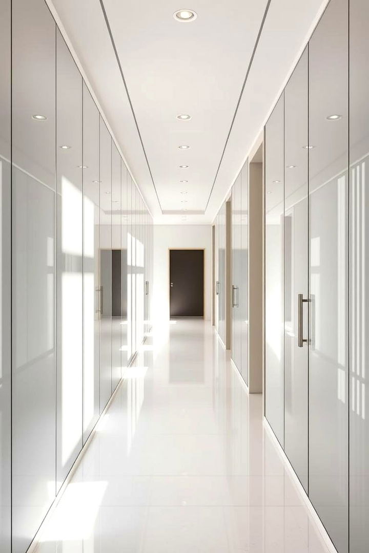Mirrored Walls for Enhanced Illusion - Narrow Hallway Ideas to Optimize Space and Style