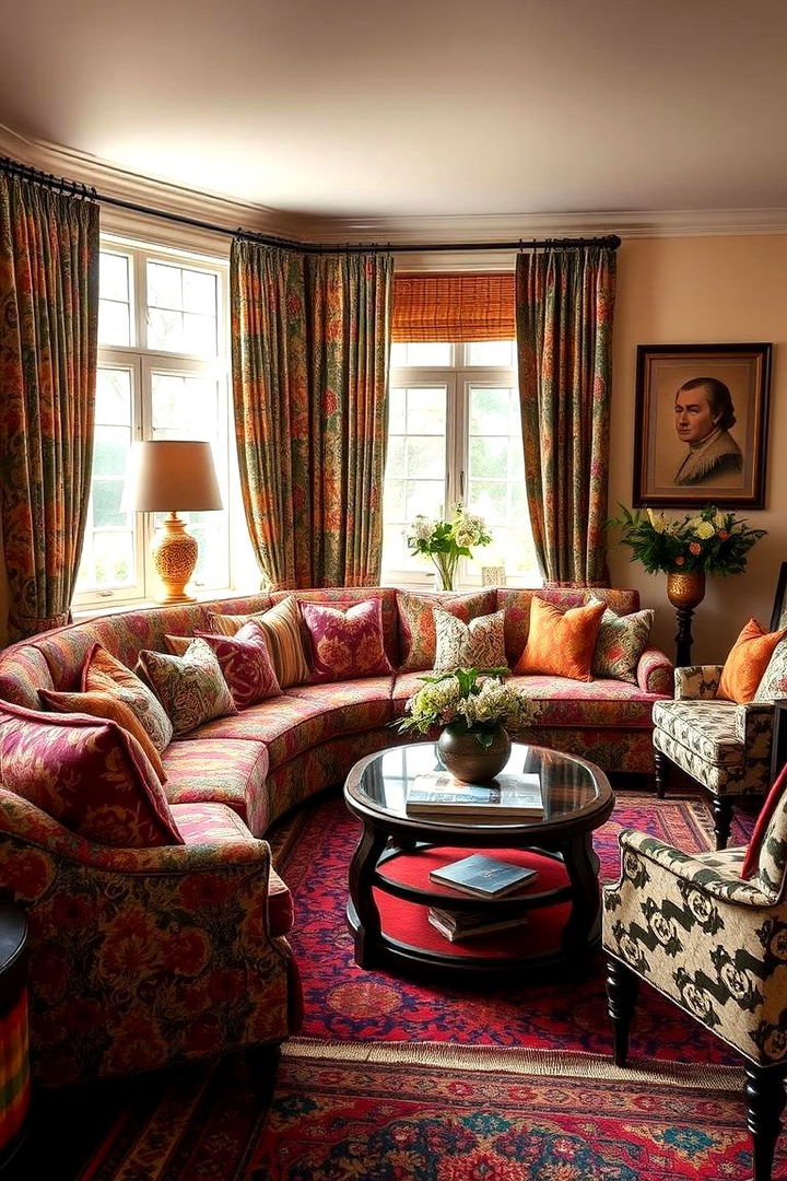 Mixing Patterns for a Dynamic Look - Eclectic Living Room Design Ideas & Style Guides