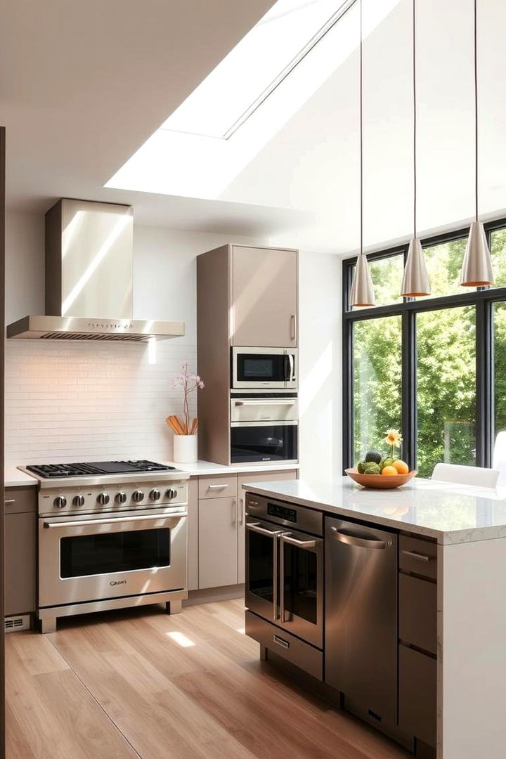 Modern Design Integration - Sleek Kitchens With Stainless Steel Appliances: Modern Edge