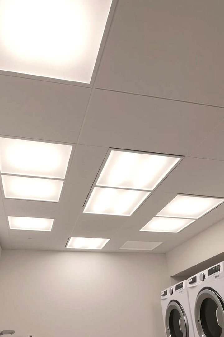 Modern LED Ceiling Lighting - Laundry Room Lighting Ideas for Function & Style