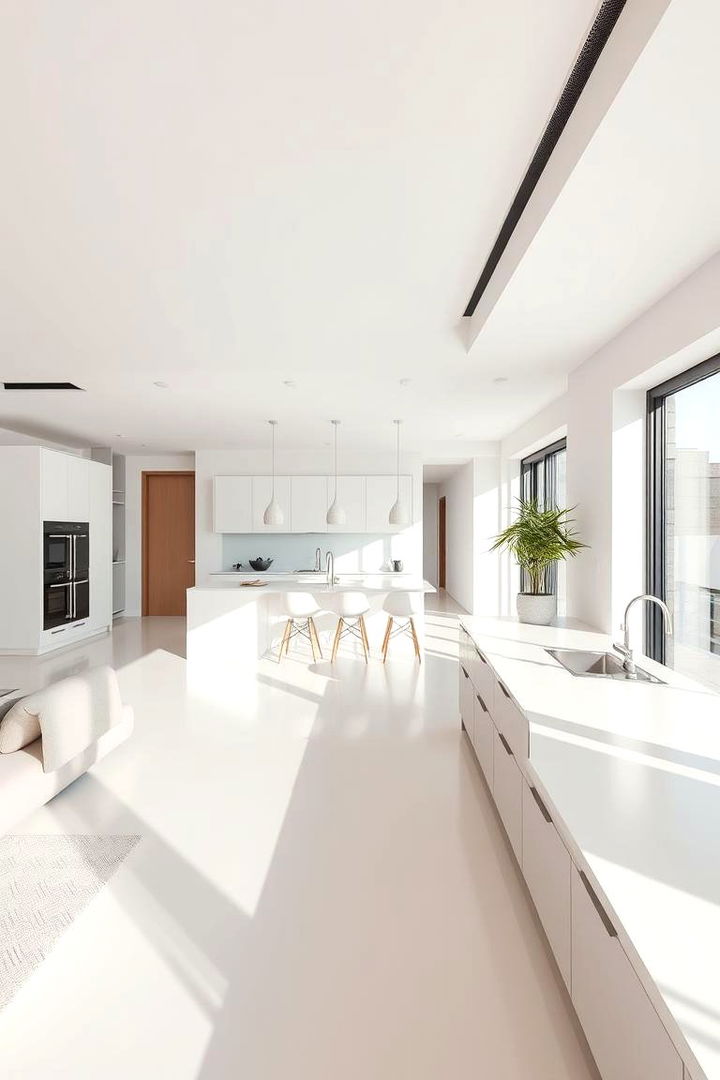 Modern Minimal Elegance - Open Kitchen-Living Room Ideas for Seamless Layouts