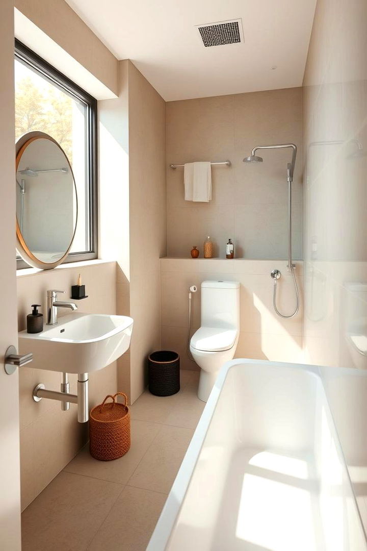 Modern Minimalism Meets Teen Style - Teen Bathroom Ideas for Stylish Shared Spaces