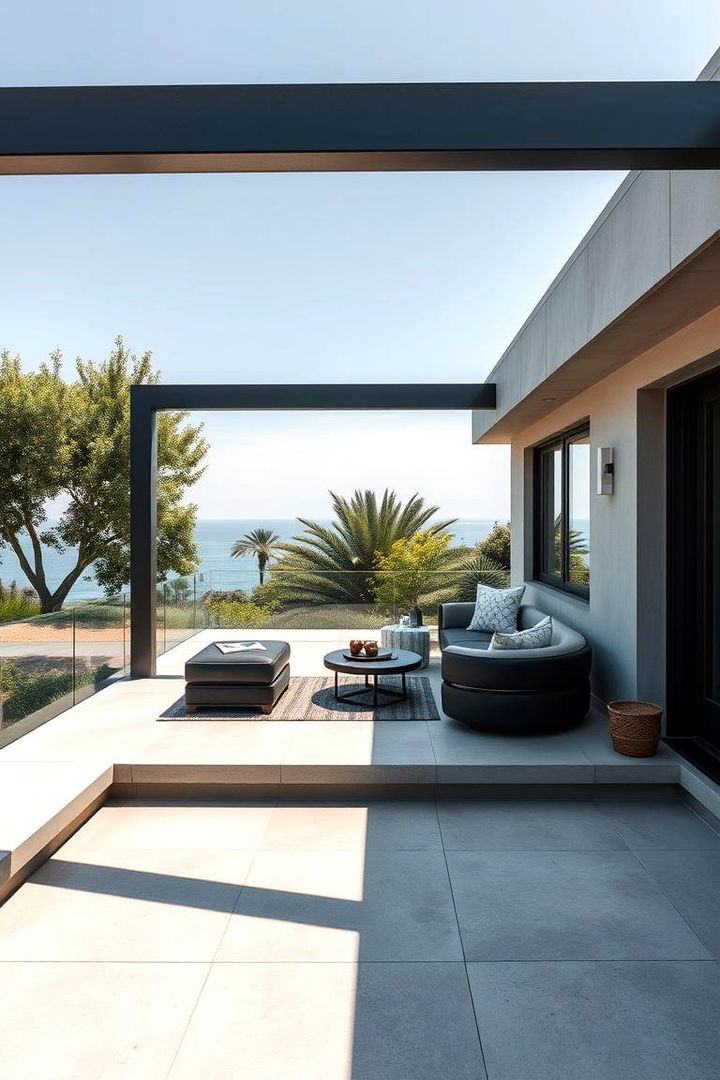 Modern Minimalism in Concrete Decks - Concrete Deck Ideas for Modern & Low-Maintenance Outdoor Spaces