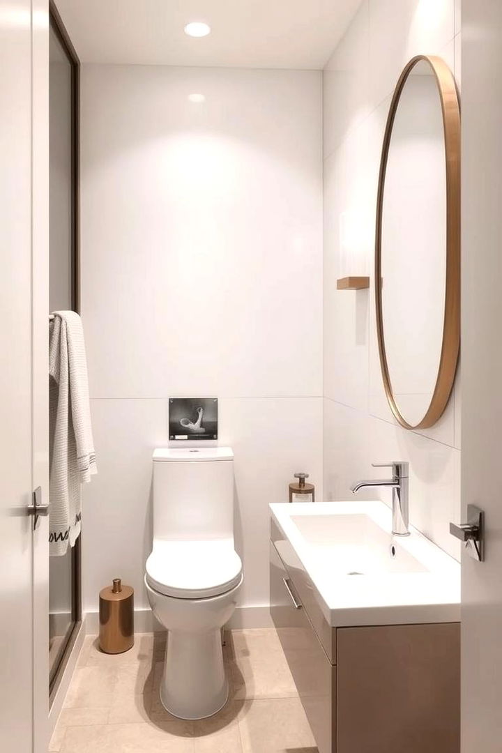 Modern Minimalism in Powder Rooms - Powder Room Ideas to Maximize Style in Small Bathrooms