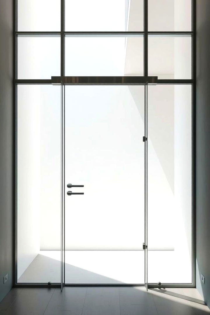 Modern Minimalist Appeal - Glass Front Door Ideas to Brighten Your Home’s Entrance