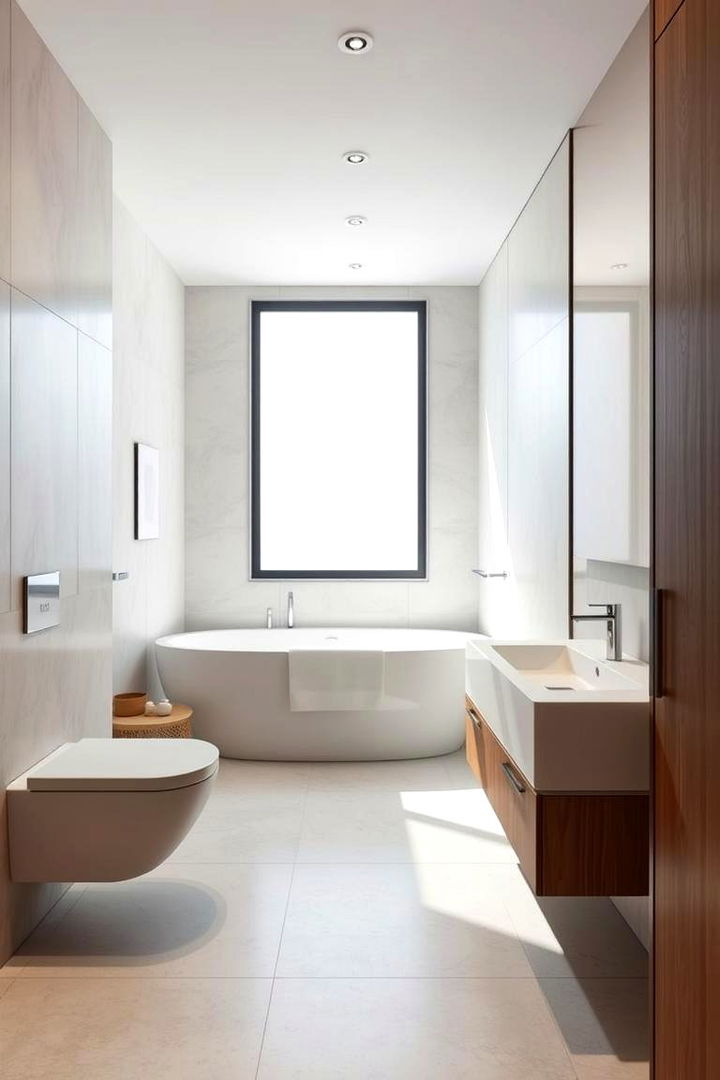 Modern Minimalist Bathroom Design - Apartment Bathroom Ideas for Small-Space Efficiency